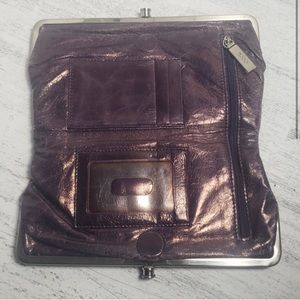HOBO purple Leather clutch wallet